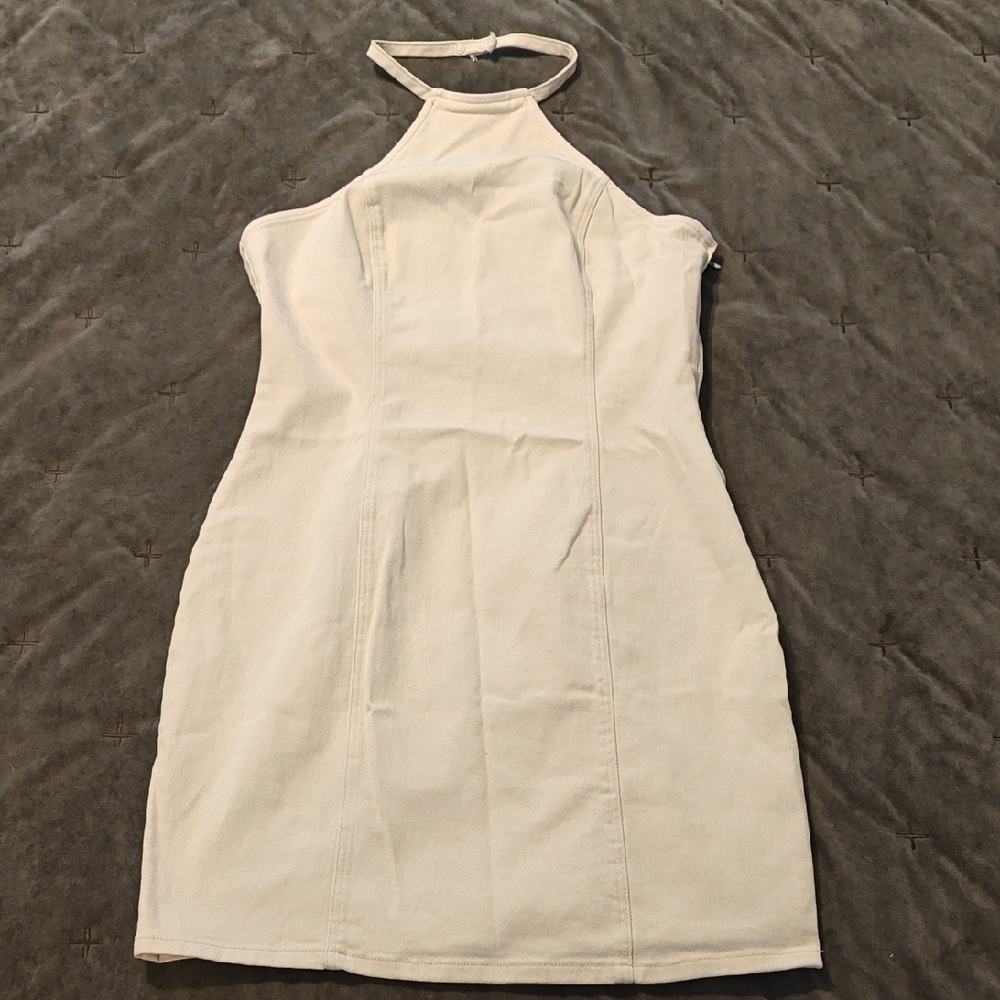 NWT H&M Denim Halter Dress